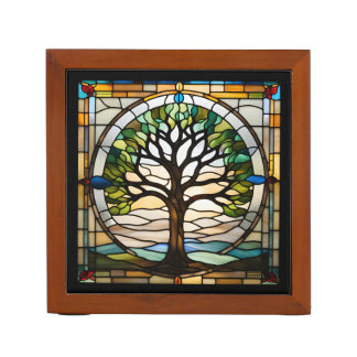 Stained Glass Desk Organizer