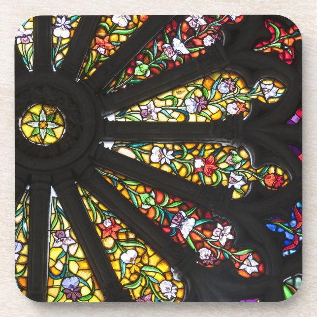Stained Glass detail 2 Coaster (Front)