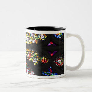 Stained Glass detail 2 Two-Tone Coffee Mug