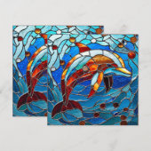 Stained glass dolphin (Front/Back)