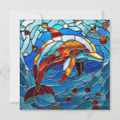 Stained glass dolphin (Back)