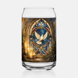 Stained Glass Dove Christmas Window