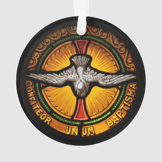 Stained glass dove ornament (Back)