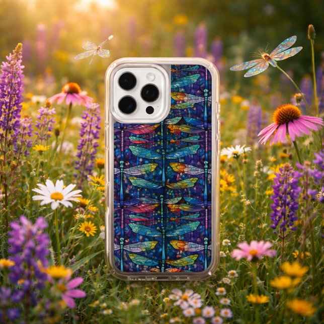 Stained Glass Dragonfly Design Speck iPhone Case (Creator Uploaded)