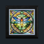 Stained Glass Dragonfly Gift Box<br><div class="desc">A colorful and elegant dragonfly will look beautiful everywhere.</div>