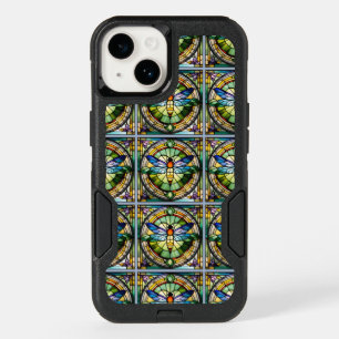 Stained Glass Dragonfly OtterBox iPhone 14 Case