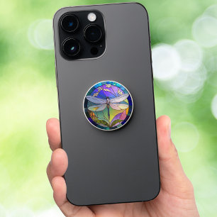 Stained Glass Dragonfly PopSocket