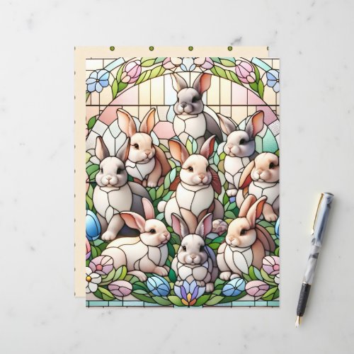 Stained Glass Easter Patterned Scrapbook Paper