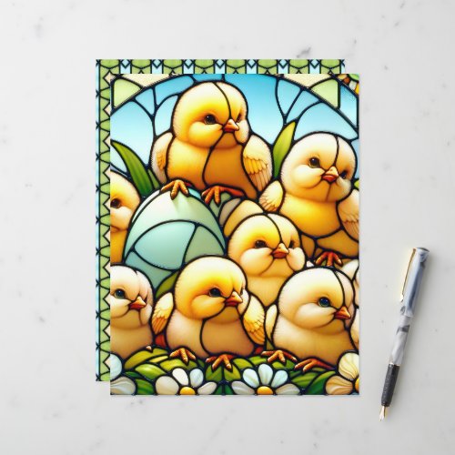 Stained Glass Easter Patterned Scrapbook Paper