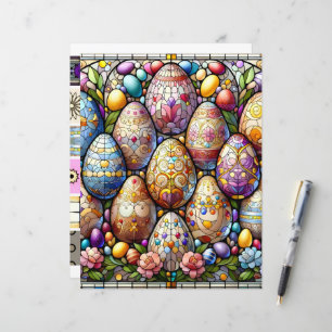 Stained Glass Easter Patterned Scrapbook Paper