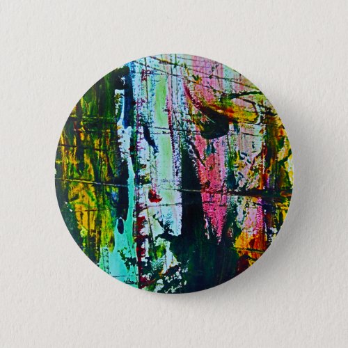 Stained Glass effect abstract modern art picture Button