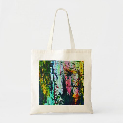 Stained Glass effect abstract modern art picture Tote Bag