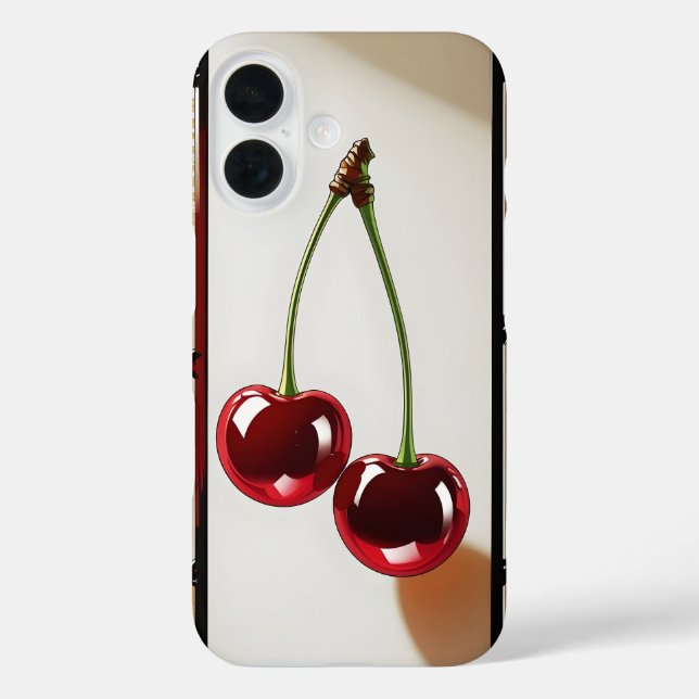 Stained Glass Effect Cherry Unique Fruit Case-Mate iPhone Case (Back)