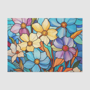 Stained Glass Effect Floral Bunch Decoupage Tissue Paper