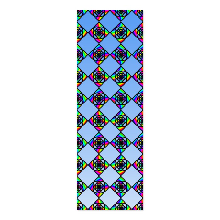 Stained Glass Effect Floral Pattern. Business Card