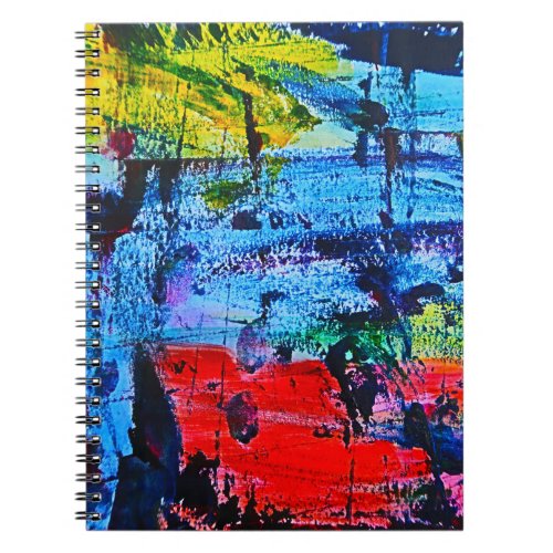 Stained Glass effect modern abstract art Notebook