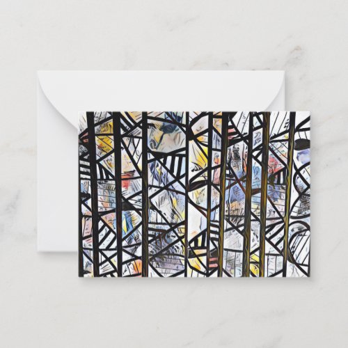 Stained Glass Effect Note Card