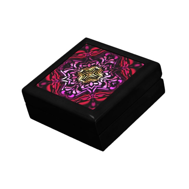 Stained Glass Effect Special Gift/Jewellery Box (Side)