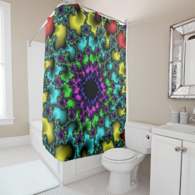 Stained Glass Eye Shower Curtain (In Situ)