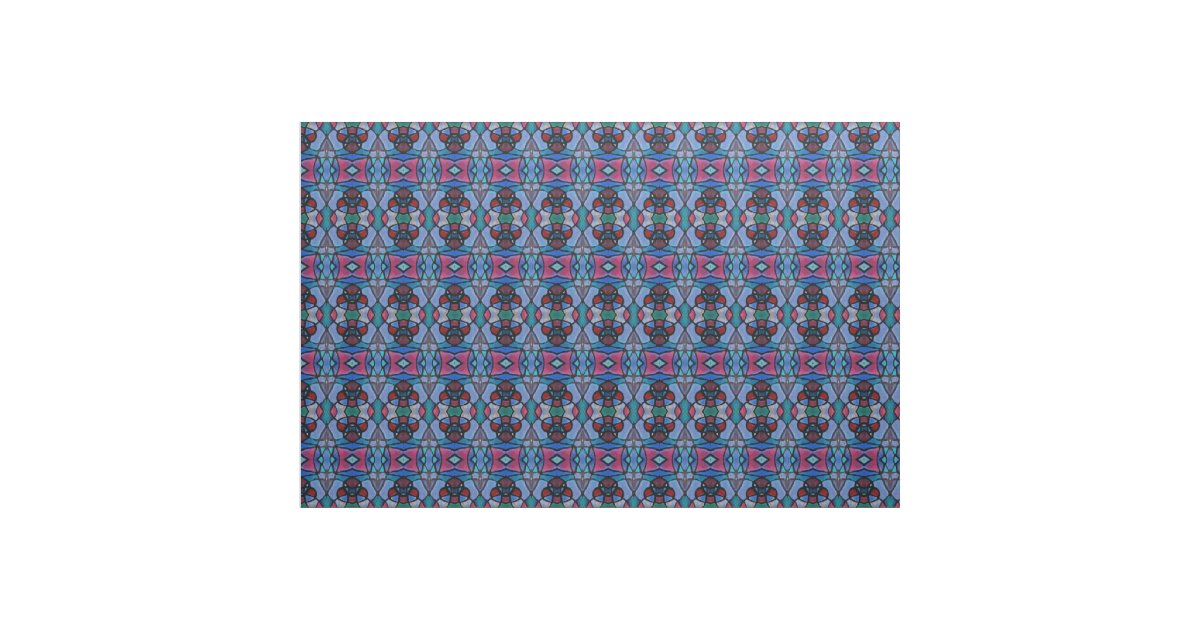Stained Glass Fabric | Zazzle