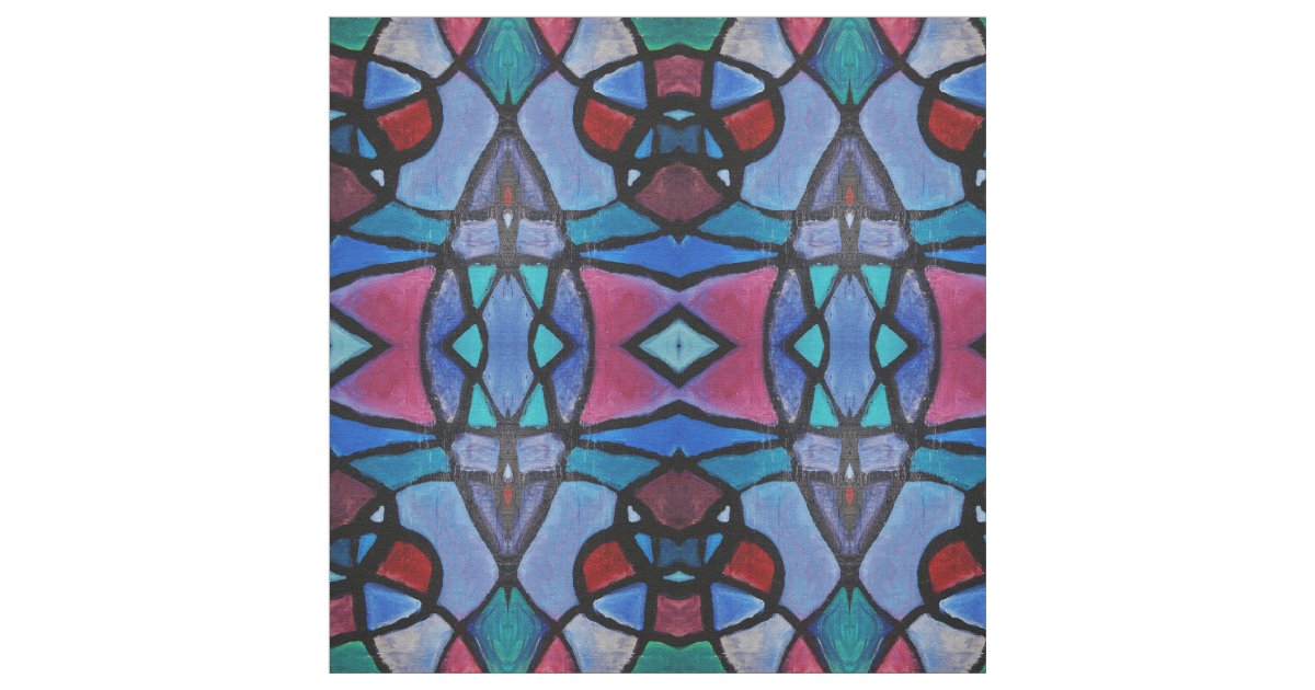 Stained Glass Fabric Zazzle