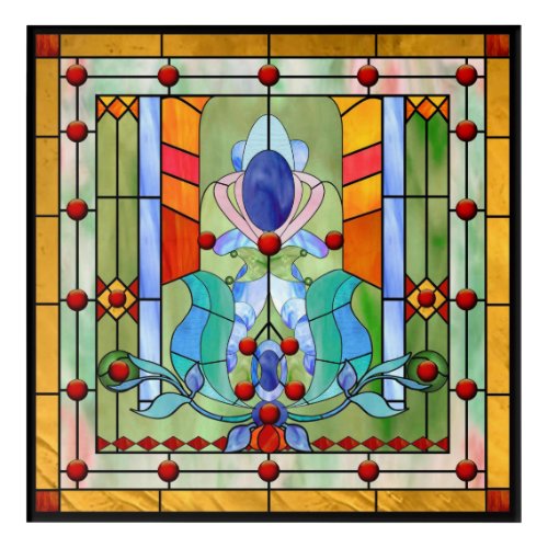 Stained Glass Fantasy Acrylic Print