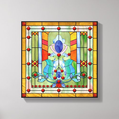 Stained Glass Fantasy Canvas Print