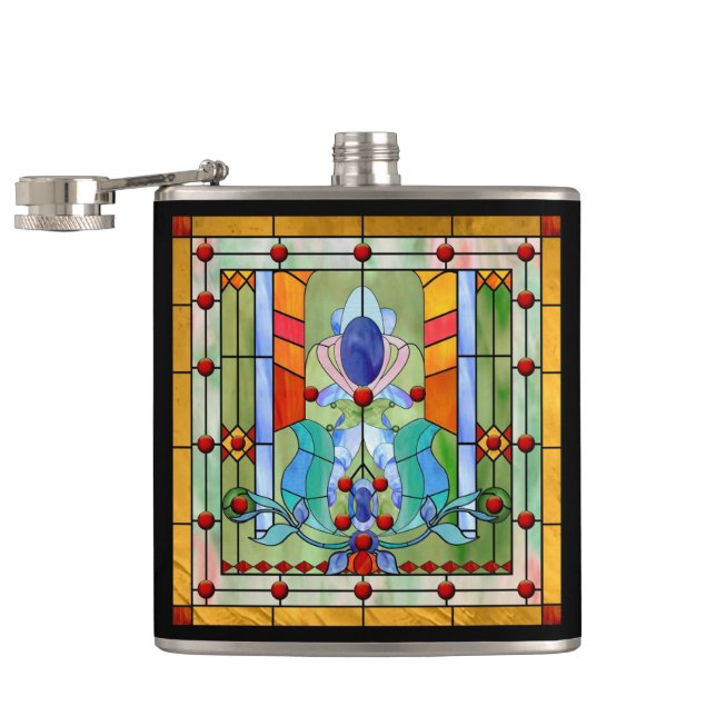 Stained Glass Fantasy Flask (Opened)