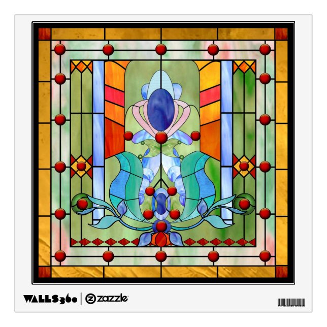 Stained Glass Fantasy Wall Decal (Front)