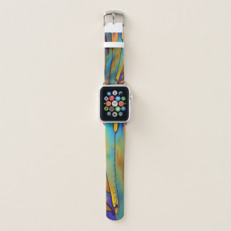 Stained Glass Feather AI Abstract Art Apple Watch Band
