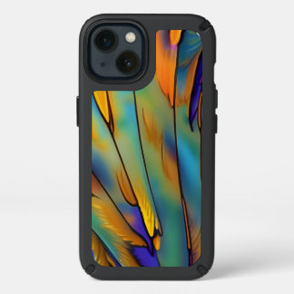 Stained Glass Feather AI Abstract Art   Speck iPhone 13 Case