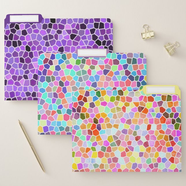 Stained glass file folder (Set)