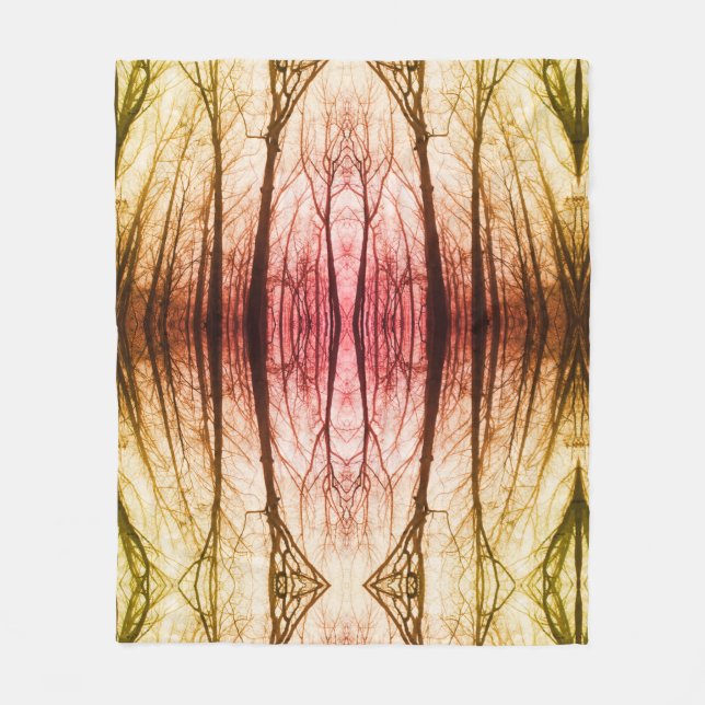 Stained Glass Fleece Blanket (Front)
