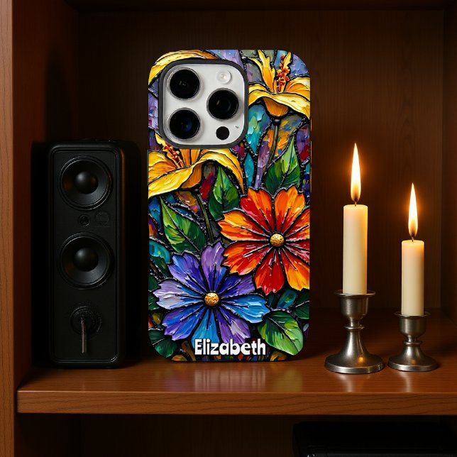 Stained Glass Floral Still Life Case-Mate iPhone Case (Creator Uploaded)
