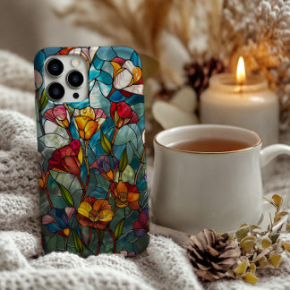Stained Glass Flower Design iPhone 11Pro Max Case