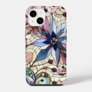 Stained glass flower iPhone 14 case