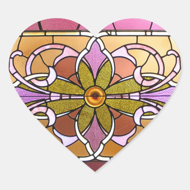 Stained Glass Flower Stickers (Front)