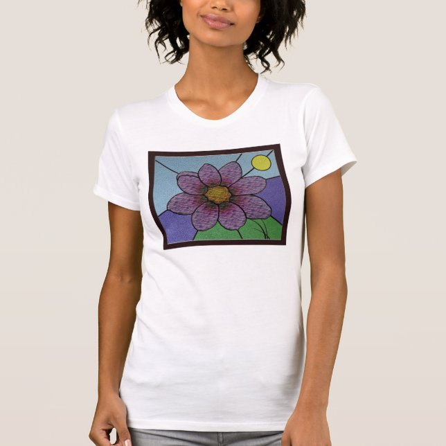 Stained Glass Flower T-shirt (Front)