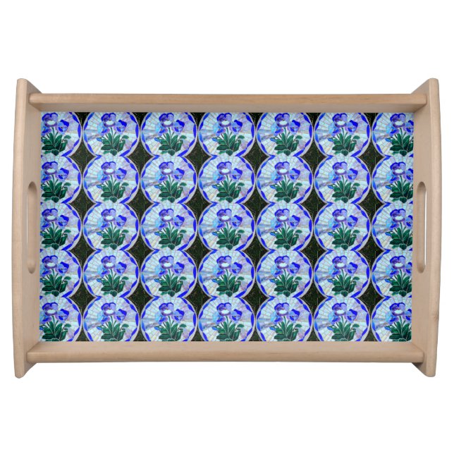 stained glass flower tray (Front)