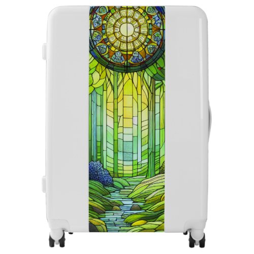 Stained Glass Forest Luggage