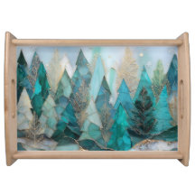 Stained Glass Forest Winter
