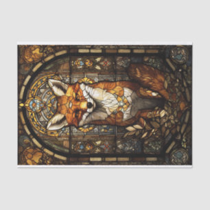 Stained Glass Fox Tissue Paper