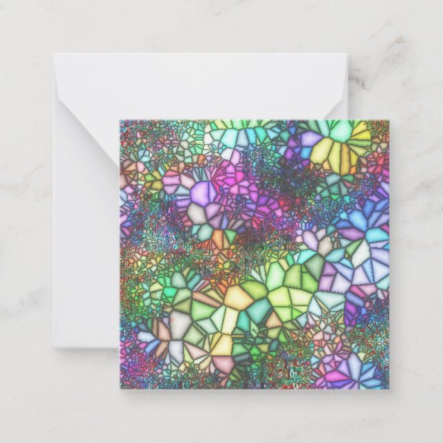 Stained Glass Garden Note Card (Front)
