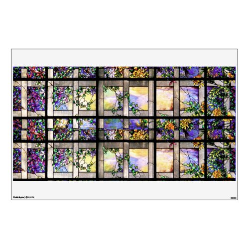 Stained Glass Garden Wall Decal