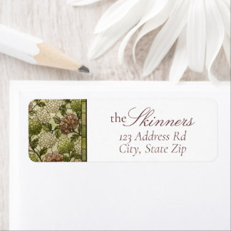 Stained Glass Garden Wedding Label