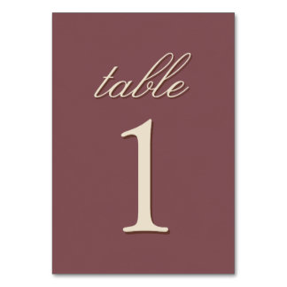 Stained Glass Garden Wedding Table Number