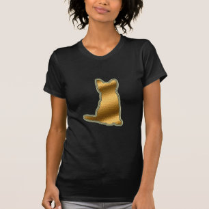 Stained Glass Gold Cat T-Shirt