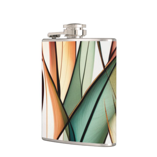 Stained-Glass Grass Flask (Left)