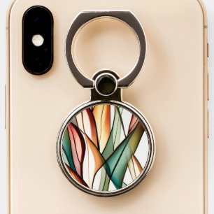 Stained-Glass Grass Phone Ring Stand