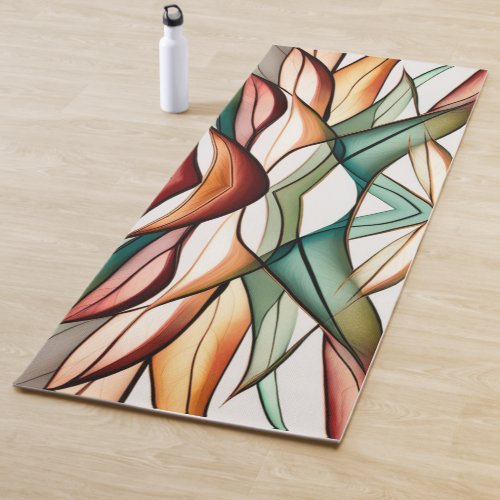 Stained-Glass Grass Yoga Mat